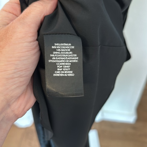 NWOT Alice & Olivia Julietta Velvet Slit Slip Dress in Black - Picture 12 of 13